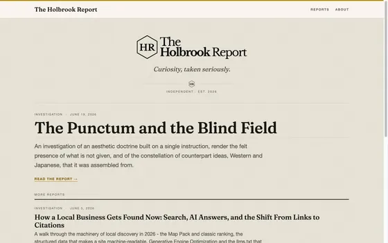 The Holbrook Report: screenshot 3